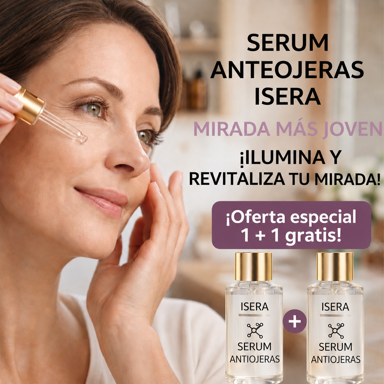 ANTIOJERAS ISERA! Mirada Más Joven, Ilumina y Revitaliza tu Mirada.
